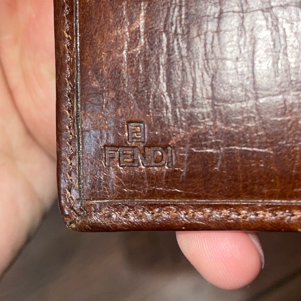 Fendi wallet passport holder agenda binder vintage Fendi monogram - Picture 3 of 16